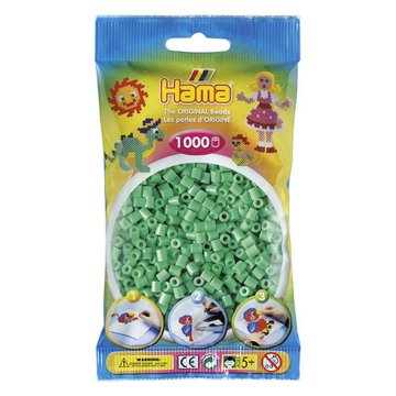 Hama nažehľovacie korálky Mint Green 1000 kusov