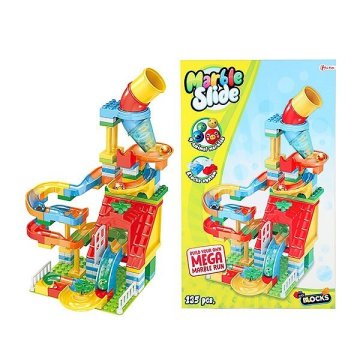 Toi-Toys Blocks Stavebné kocky Mramorová dráha 133-dielna