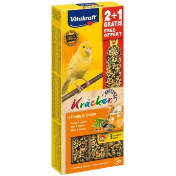 Krmivo pre vtáky Vitakraft Kracker Honey and sesame