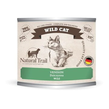 Krmivo pre mačky NATURAL TRAIL Wild Cat Venison 200 g