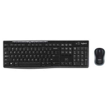 Myš a klávesnica Logitech LGT-MK270-US Čierna QWERTY Qwerty US