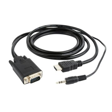 Adaptér VGA na HDMI s Audio GEMBIRD A-HDMI-VGA-03-10 Čierna 3 m