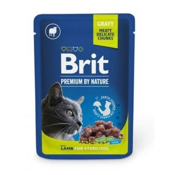 Krmivo pre mačky Brit Premium Baránok 100 g