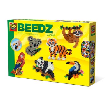 SES Creative Beedz Nažehľovacie korálky Jungle Animals 2400 kusov