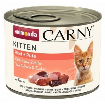 Krmivo pre mačky Animonda Carny Kitten Páv Teľacie mäso 200 g