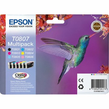 Originálne atramentové náplne Epson C13T08074011 Multipack T0807