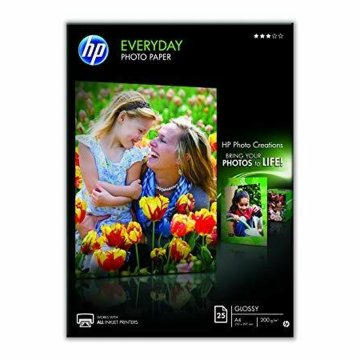 Lesklý Fotografický Papier HP A4 25 Listy