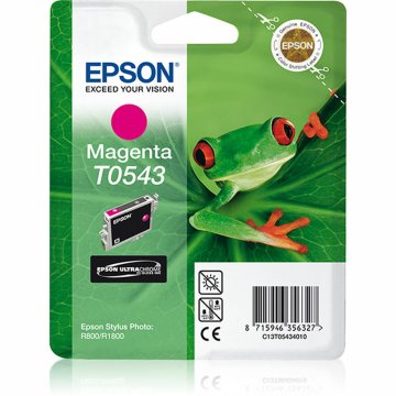 Originálne atramentové náplne Epson Cartucho T0543 magenta Purpurová