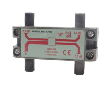 Hirschmann 695004596 Catv Splitter 5,6 DB / 5-1000 MHz - 3 výstupy