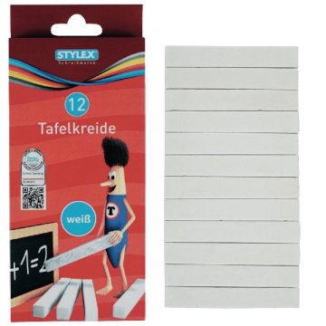 Stylex Blackboard Chalk White 10 kusov