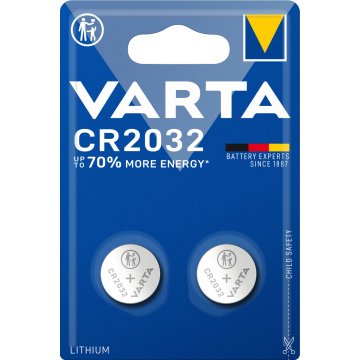 Lítiové Gombíkové Batérie Varta CR 2032 230 mAh 3 V (2 kusov)