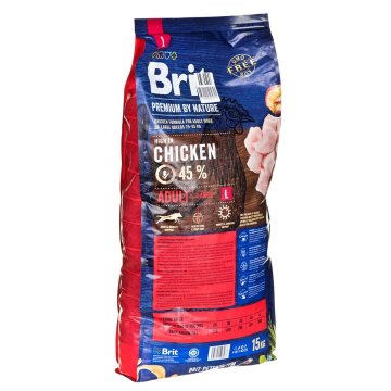 Krmivo Brit Nature Adult Large Dospelý Kurča 15 kg