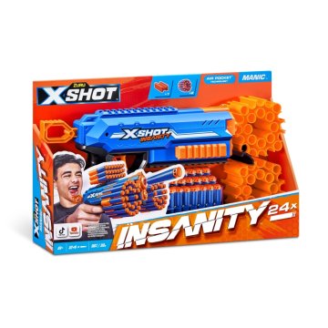 Zuru X-Shot Insanity Manic Blaster + 24 šípok