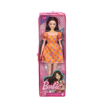 Bábika Barbie Fashionista 160 bodkovaná