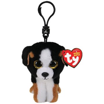 TY Beanie Babies Clip Dog Cuddle Roscoe 7 cm