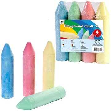 Klaun Super Sidewalk Chalk 4 kusy Rozmanité