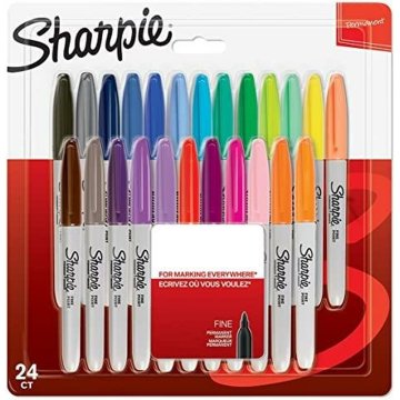 Sada fixiek Sharpie 24 Kusy Trvalý Viacfarebná 0,9 mm