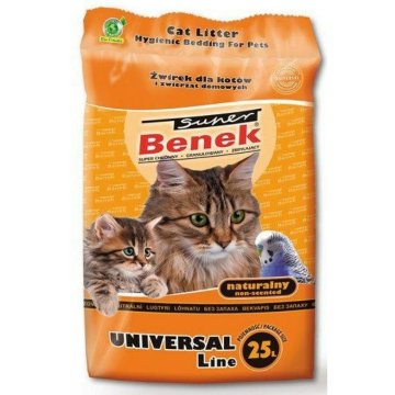 Piesok pre mačky Super Benek Universal Natural 25 L