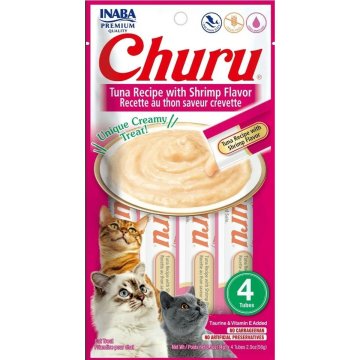 Snack for Cats Inaba Churu 4 x 14 g Krevety Tuniak