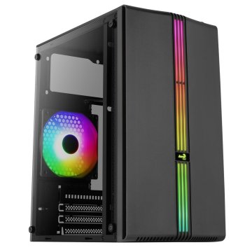 Počítačová skriňa ATX v prevedení midi-tower Aerocool PGS Evo Mini-G-BK-v1 Čierna