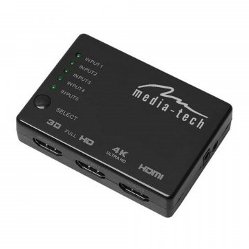 HDMI Switch Media Tech MT5207 Čierna