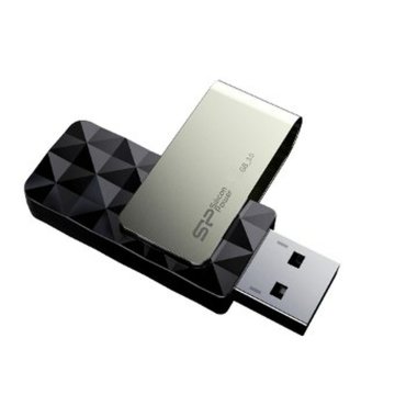 USB flash disk Silicon Power Blaze B30 Čierna Čierna/strieborná 256 GB